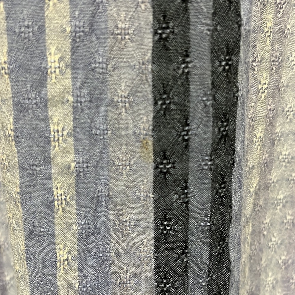 Universal Thread XS S M Blue Lavender Striped button up long sleeve Midi dress - Picture 16 of 16